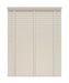 50mm Cream Thermal Real Wooden Blind 'Extra Creamy' lowered