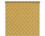 Multi Coloured Yellow Floral Patterned Waterproof Thermal blackout Roller Blind 'Yellow Loopy Leaves' lowered