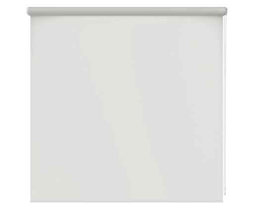 Plain White Dim Out Roller Blind 'The Minimalist' lowered