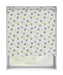 Multi Coloured White & Yellow Floral Patterned Dim Out Roller Blind 'Citrus Wishes' raised