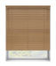 50mm Brown Thermal Real Wooden Blind 'Straight Outta Nature' raised