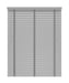 50mm Grey Real Wooden Blind with Tapes 'Antithesis Grey' lowered