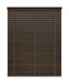 50mm Thermal Real Wooden Blinds with Tapes 'Coffee Lovers' lowered