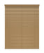 50mm Brown Thermal Real Wooden Blind 'A Dash Of Grain' lowered