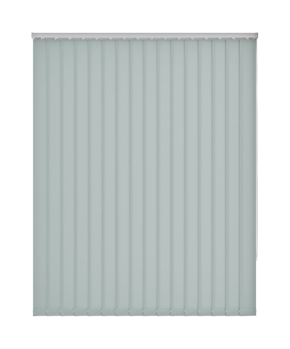 Plain Blue/Green Dim Out Vertical Blind 'Have a Duck Egg' without frame