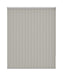 Plain Grey Thermal Waterproof Blackout Vertical Blind 'Keep It Grey Silly' without frame