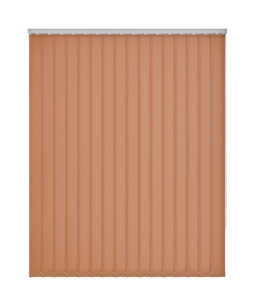 Plain Orange Dim Out Vertical blind 'Let's Tango' without frame