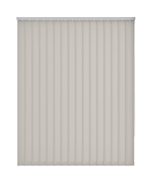 Plain Grey Dim Out Vertical Blind 'Light, Grey, Action' without frame
