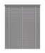50mm Grey Thermal Real Wooden Blind 'I Love Grey' lowered