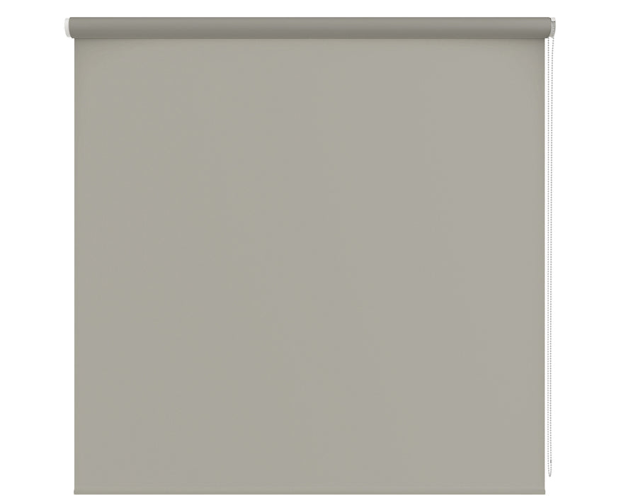 Plain Grey Waterproof, Thermal & Blackout Roller Blind 'Keep It Grey Silly' lowered