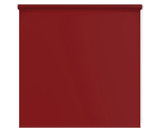 Plain Red Waterproof, Thermal & Blackout Roller Blind 'Molten Lava' lowered