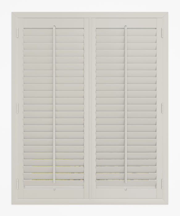 Waterproof Thermal Shutters 'Egg Shell' closed with tilts
