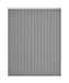 Textured Grey Dim Out Vertical Blind 'Noisy Noir' without frame