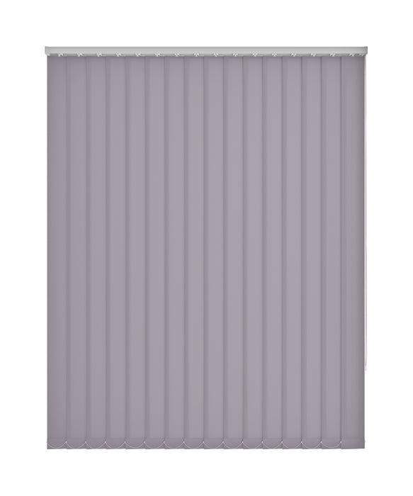 Plain Purple Dim Out Vertical Blind 'Perfect in Purple' without frame