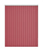 Plain Red Dim Out Vertical Blind 'Roses Are' without frame