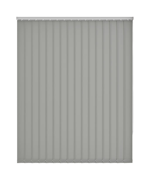 Plain Grey Dim Out Vertical Blind 'The Grey Wolf' without frame
