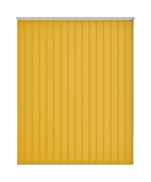 Plain Yellow Dim Out Vertical Blind 'Y-ello?' without frame