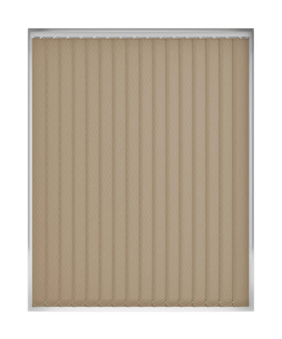 Cream Textured Patterned Dim Out Vertical Blind 'Cream Funky Checks'