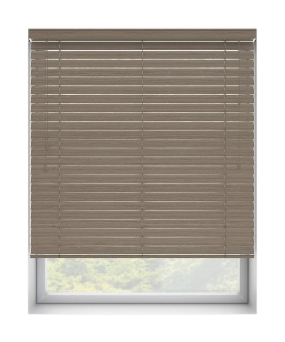 50mm Thermal Real Wooden Blind 'Modern Nature' raised