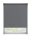 Plain Grey Dim Out Roller Blind 'One Shade of Grey' raised
