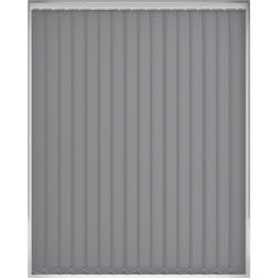 Plain Grey Dim Out Vertical Blind 'One Shade Of Grey'