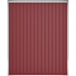 Textured Red Patterned Dim Out Vertical Blind 'Red Funky Checks'