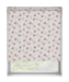 Multi Coloured Red & White Floral Patterned Dim Out Roller Blind 'Sunset Wishes' raised