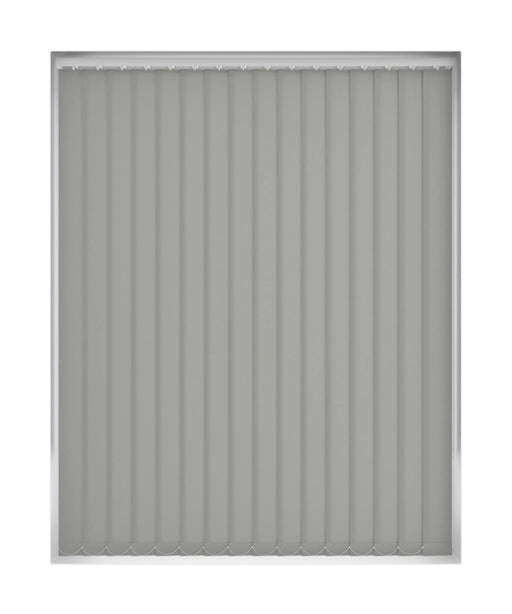Plain Grey Dim Out Vertical Blind 'The Grey Wolf'